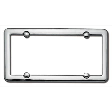 Cruiser Accessories Cruiser Accessories 20630 Nouveau License Plate Frame; Chrome With fastener caps 20630